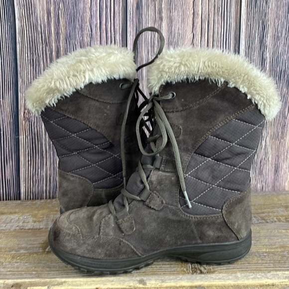 Women’s Columbia Ice Maiden II Quilted Brown Suede Boots- Size 6 - Picture 6 of 11